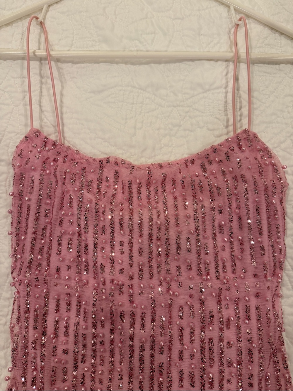 Oh Polly Lunetta Pink Sequin Mini Dress - Picture 8 of 9